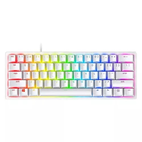 Mini keyboard Mechanical RGB Chroma Gaming Keyboard With Linear Optical Switch - White