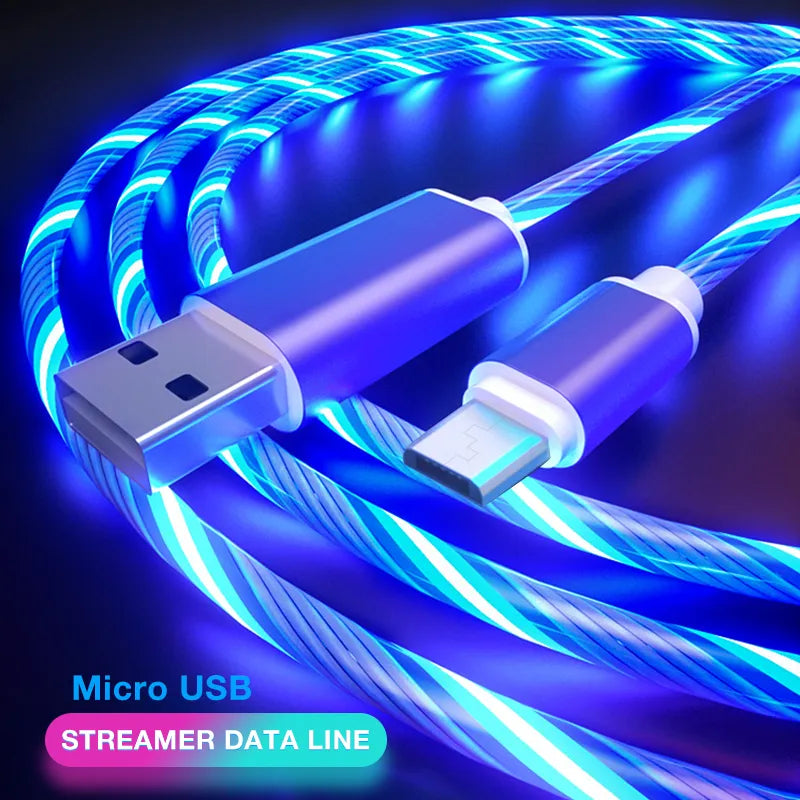 LED USB CABLE (Blue)