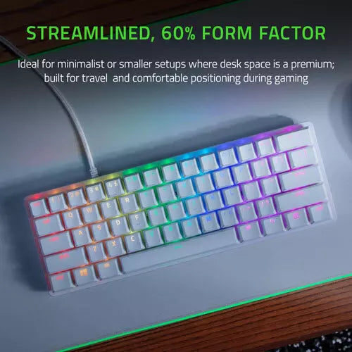 Mini keyboard Mechanical RGB Chroma Gaming Keyboard With Linear Optical Switch - White